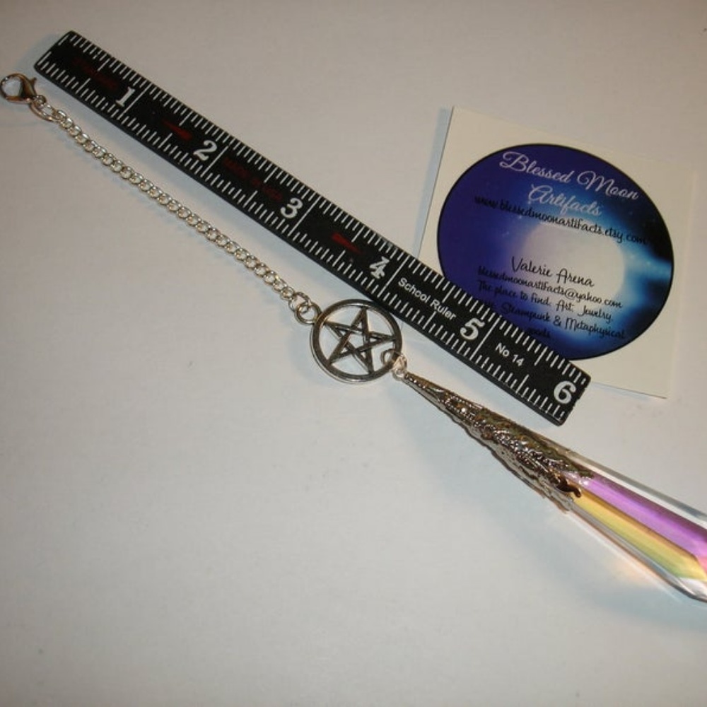 Crystal Pendulum Statement Ooak Multipurpose 5 Use - image 4